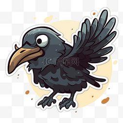乌鸦的卡通图片,智慧与幽默的完美结合